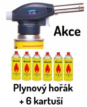 Plynový hořák akce