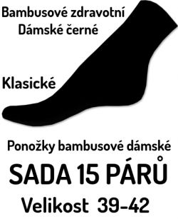 Dámské bambus černé