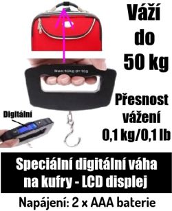 Digitální váha na kufry
