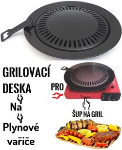 Grilovací deska na plynový vařič