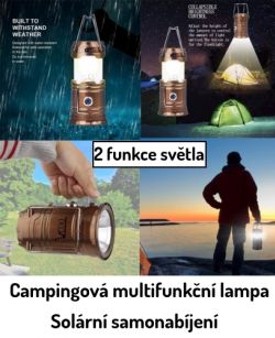 Kempingová lampa nabíjecí