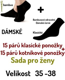 Mega akce dámské ponožky bambusové