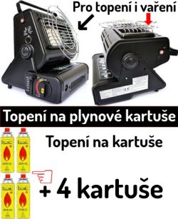 Plynové topení na kartuše