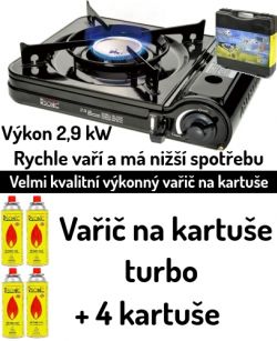 Plynový vařič na kartuše akce