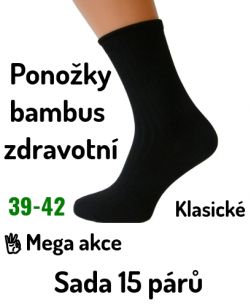 Mega akce bambus ponožky