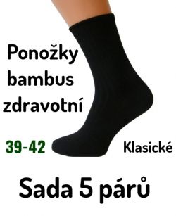 Ponožky bambusové klasické pánské