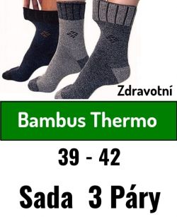 Ponožky pánské bambus termo zdravotní
