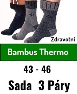 Ponožky pánské bambus termo zdravotní
