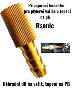 Připojovací konektor pro plynové vařiče